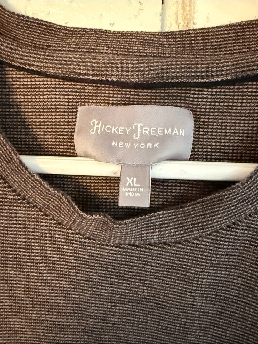 Hickey Freeman Men's Heather Brown Crew Neck Short Sleeve T-Shirt Size XL - Picture 3 of 8